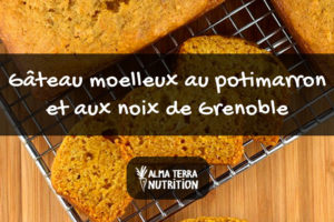 Gateau moelleux potimarron noix