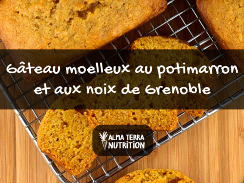 Gateau moelleux potimarron noix